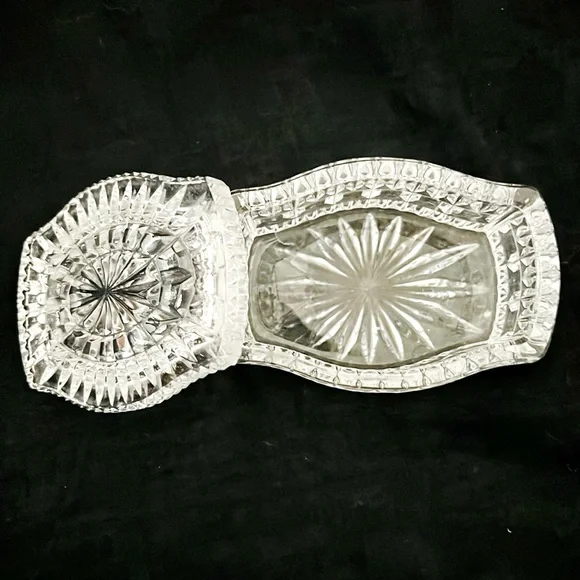 Crystal Trinket Box~With Lid / Vintage - Picture 5 of 9